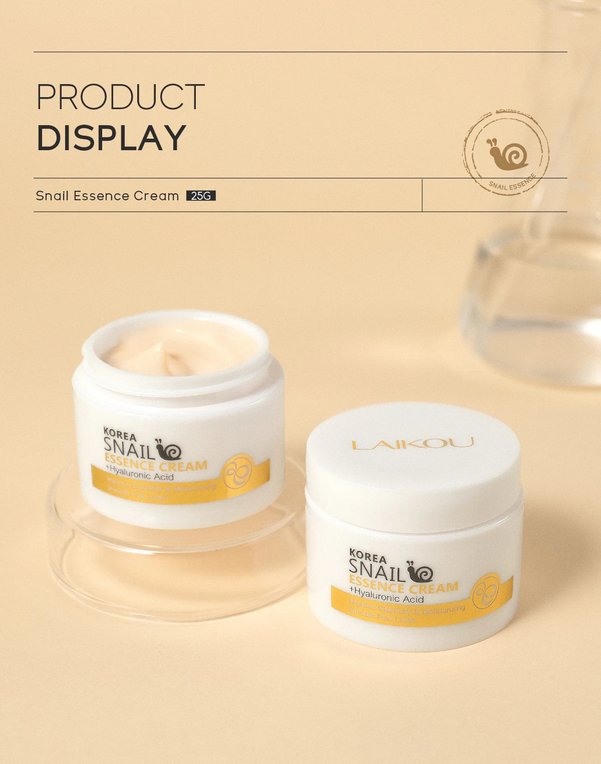 Snail essence anti-aging cream