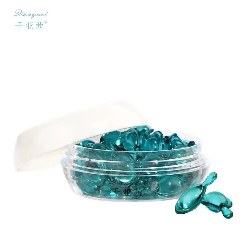 Blue serum capsules